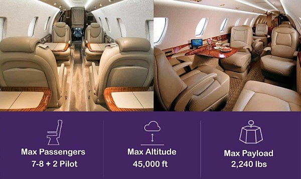 the citation maximum comfort in the air for private flights you and your family opt