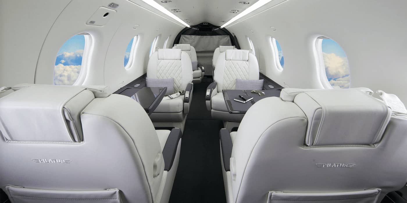 Cabin of Pilatus PC-12 | Private Aviation | Pilatus PC-12 Cabin - LIVT