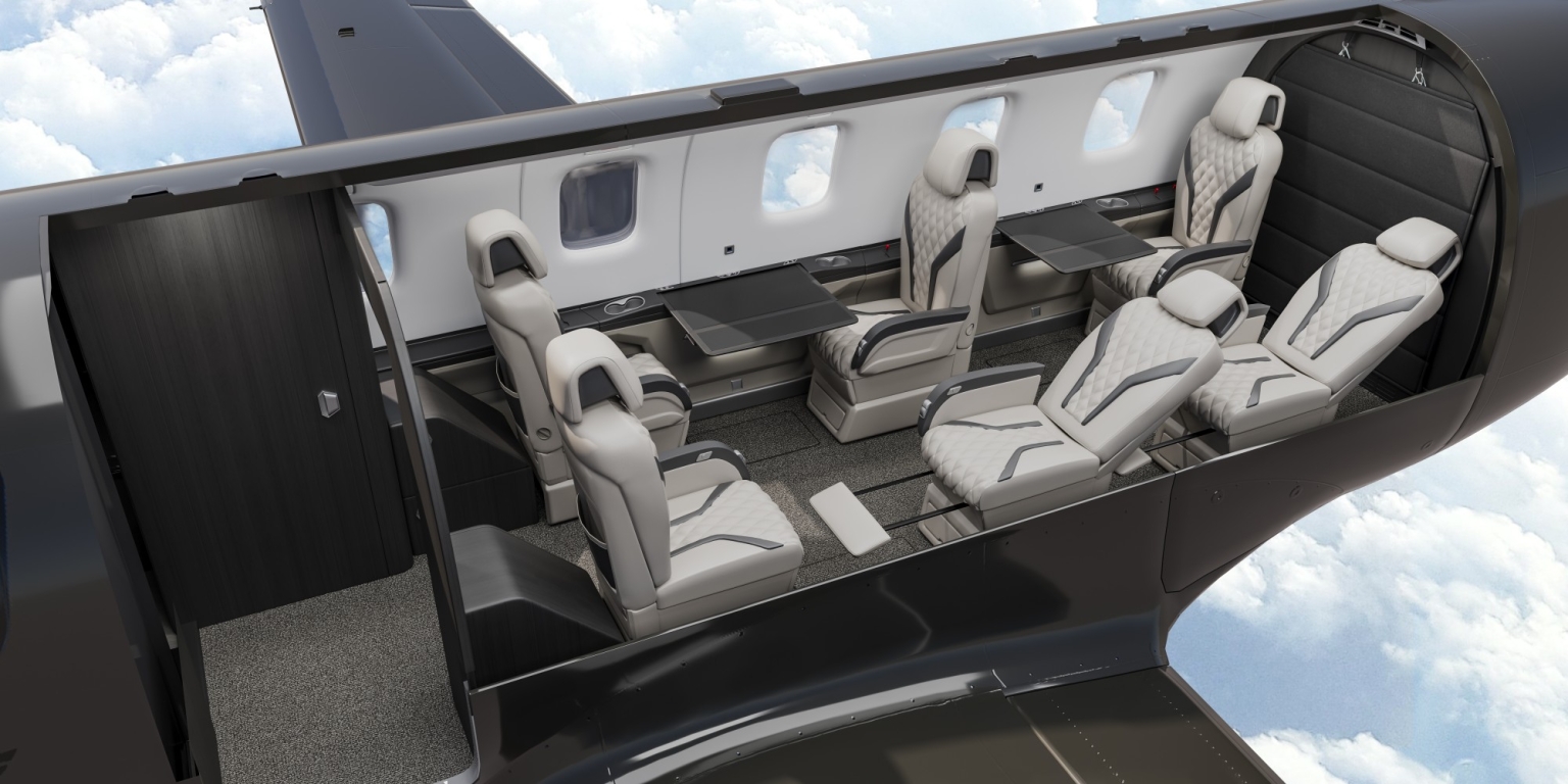 Pilatus PC-12 Passenger Configuration side view