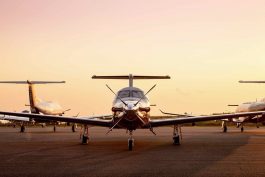 pilatus pc 12 at sunrise reach to go flying private